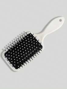 ROMWE Fairycore 卡其米色植物花卉兔鳥清新圖案氣囊梳氣墊梳 - 卡其色米色 - 查看 4