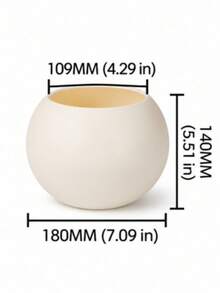 優雅圓形白色防水塑料花盆，適合地面擺放。適用於室內與室外，可種植多肉植物、虎尾蘭、黃金葛、蕨類及各種花卉。客廳與辦公室的精美裝飾。 - 多色 - 查看 11