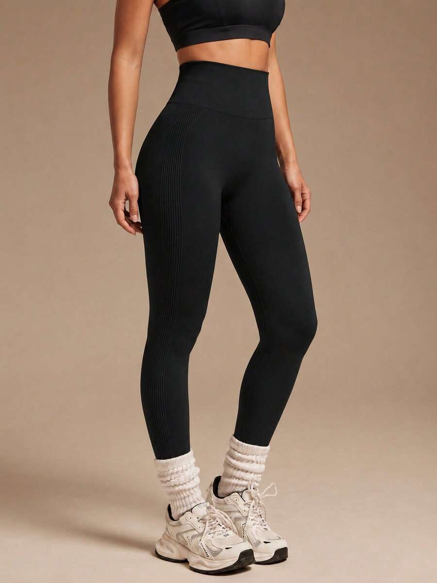 Silquee Yoga Tights Seamless High Stretch Tummy Control Gym Leggings Sports