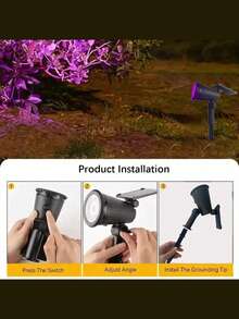 1入戶外防水樹燈投射燈 景觀照明燈 適用於別墅花園草坪戶外庭院 - 多色 - 查看 4