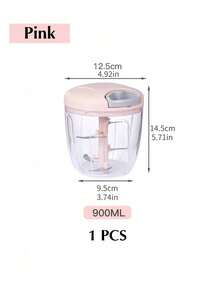 1 Piece, 16.91/30.43oz Manual Meat Grinder, Garlic Chopper, Rotary Onion Crusher, Vegetable Cutter, Creative Fruit Grinder, Meat Chopper, Durable Manual Kitchen Tool, Easy To Cook, A Powerful Helper For Kitchen Ingredient Processing - Multicolor - View 12