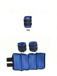 2pcs 6kg/13lb Weighted Training Sandbags, Strength Training Wrist & Ankle Sandbags - Blue - View 9