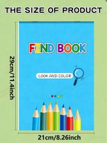 POKOJA LAND 1000+ Pictures, 32-Page Find And Color Activity Book | Fun Focus And Attention Workbook, Educational Early Learning Tool For Home And School Use, Printed On Paper - Multicolor - View 2