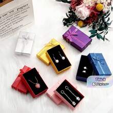 Marspark Jewelry Gift Boxes With Bow Ribbon, Empty Cardboard Necklace Bracelet Packaging Boxes Bulk For Birthday Wedding Party, Assorted Bright Colors, 12 Pack - Multicolor - View 1