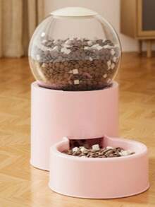 Tempat Makan & Minum Otomatis untuk Hewan Peliharaan, Wadah Makanan & Minum Berbentuk Bola, Dispenser Otomatis, Transparan, Krem, Dekorasi Rumah - 0,8 liter - View 13