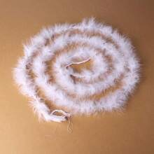1pc 2M Feather Cord Ribbon, Beautiful Decoration For DIY Crafts, Christmas, New Year Accessories - Multicolor - View 21