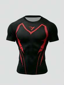 Gym Rark Herren bedrucktes Kontrastfarben Rundhals Kurzarm Sport T-Shirt 3er/Set, Fitness - Verschiedenfarbig - Übersicht 5