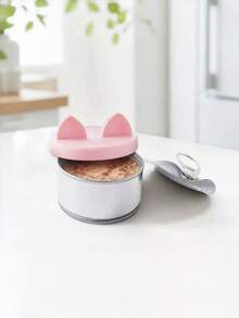 PETSIN Cat Ear Pet Can Lid; Airtight Fresh-Keeping Lid; Sealing Lid; Multi-Functional Dust-Proof And Leak-Proof Fresh-Keeping Lid; Storage Lid; Fits Most Sizes Of Pet Cans; Food Fresh-Keeping And Moisture-Proof Lid; Household Pet Food Sealing Tool - multicolor - View 9