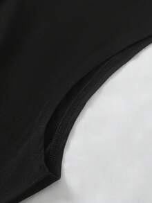 ROMWE MEN Street Life Men's Fashion Animal Print Contrast Color Tassel Hem Tank Top - Black - View 6