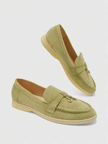 CUCCOO BIZCHIC Scarpe da donna casual, semplici e comode, con copertura del piede portatile, adatte per l'ufficio e il pendolarismo, scarpe basse - Verde chiaro, - Visualizzare 10
