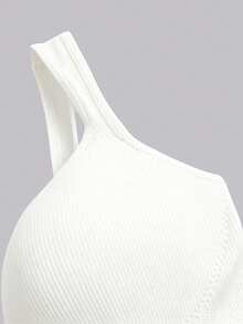 SHEIN Velisys Women's Solid Color Ribbed Tank Top Sports Bra - Multicolor - View 6