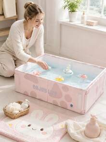 1pc Foldable Multifunctional Bathtub, Portable Small Bathtub, Shower Basin, Suitable For Indoor/Outdoor, Travel, Garden, Pets, All Season Use, Attention To Size, Comfortable, Mother's Day Gift - multicolor - View 2