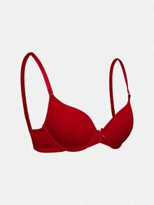 SHAPORA Lencería de mujer minimalista casual de color liso suave con copa fina (3 piezas) - Multicolor - Ver 17