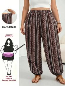 SHEIN CURVE+ 女士无缝高腰提臀塑身内裤 - 黑色 - 查看 2