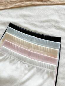 (隨機2套) 少女四季款吊帶背心與短褲套裝，刺繡蝴蝶結，多色吊帶背心與短款內褲套裝 - 彩色 - 查看 5