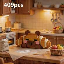 POKOJA LAND 400+ قطعة كابيبارا لطيفة مكعبات بناء للبالغين، دمية تجميع DIY، زينة مكتبية لتخفيف التوتر والضغط، ديكور مجموعة المنزل والمكتب، هدية مثالية لعيد الميلاد وعيد الأب والزفاف والتخرج والعطلات - متعدد الألوان - مشاهدة 32