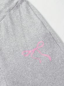 SHEIN 3件組青少年女孩休閒開學季春夏蝴蝶結印花櫻桃印花愛心印花內搭褲 - 彩色 - 查看 4