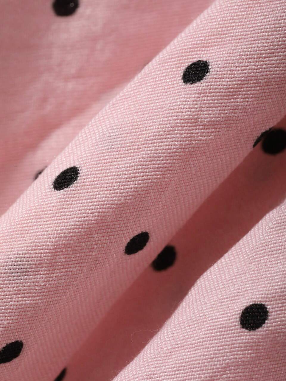 Women's Polka Dot Print Ruffle Hem Nightgown