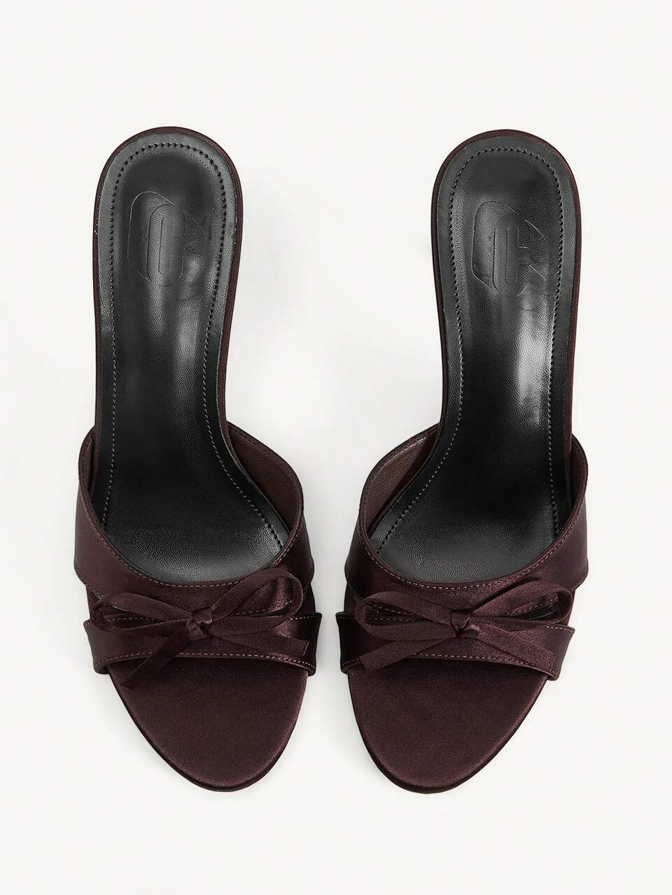 CUCCOO CHICEST Women Shoes Round Toe Stiletto Brown Bow Women's High Heel Sandals Slippers Fashion Simple And Elegant Party Daily Versatile Open Toe Sandals Women