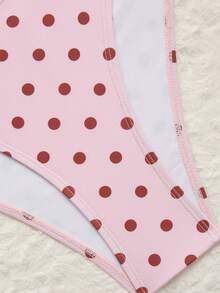 Swim Lushoire Spring/Summer Fashion Hot-Selling Separate Polka Dot Print Women's Sexy Bikini Set - Multicolor - View 6