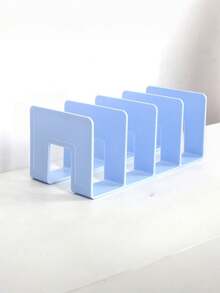 Four-Piece Acrylic Large-Capacity Bookshelf Set, Multi-Functional Bookshelves, Portable Bookshelves, Drop-Proof Bookshelves, Book Clips, Bookshelves, Bookends, File Organizers, Beautiful And Elegant Bookshelves, Independent Shelves, Large Opening Design, Sturdy And Durable, Can Be Used As Bookshelves, Storage Racks, Organizers, And Display Racks. Suitable For Bedrooms, Living Rooms, Dormitories, Desks, Stationery And File Storage. - Multicolor - View 5