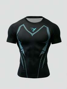 Gym Rark Herren bedrucktes Kontrastfarben Rundhals Kurzarm Sport T-Shirt 3er/Set, Fitness - Verschiedenfarbig - Übersicht 8