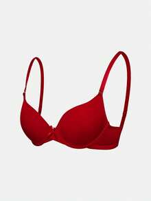 SHAPORA Lencería de mujer minimalista casual de color liso suave con copa fina (3 piezas) - Multicolor - Ver 16