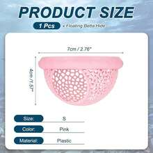 Aquarium Floating Betta Fish Skin, Betta Or Shrimp Feeder, Caves And Hammocks, Small Fish Feeding Ring, Aquarium Hidden Feeding Decor Accessories - A - View 5
