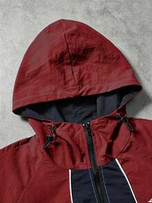 STYNVO Men's Two-Tone Color Block Hooded Jacket And Pants Set - Multicolor - View 6