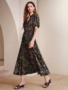 Arave Women's Floral Print Casual Party Long Dress - Multicolor - View 7