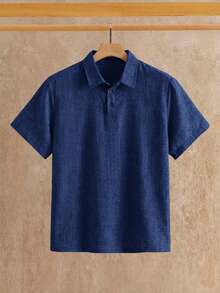 HIMLAND 男士夏季休閒 Polo 衫與長褲套裝 - 彩色 - 查看 12