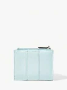 Viva Strut 1 Billetera pequeña azul claro, billetera de mano, con cremallera, bolsa de cambio de viaje diaria nueva, elegante y versátil. - Celeste - Ver 3