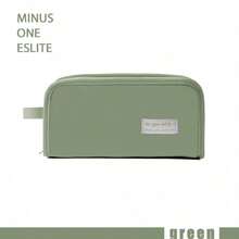 Bolsa de lápices de gran capacidad de doble cara, estuche/bolsa de papelería, bolsa de maquillaje, organizador de lápices, estuche de lápices con cremallera, nuevo estuche de papelería duradero y resistente a las manchas con divisor de malla, organizador de lápices minimalista de alta estética para estudiantes, regalo de vuelta a la escuela - Multicolor - Ver 12