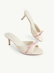 CUCCOO CHICEST Ladies Small Round Toe Thin Heel Elegant High Heel Sandals - Apricot - View 3
