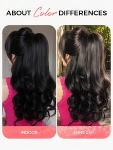 SMART&MATCH Body Wave Drawstring Ponytail Extension And Body Wave Seamless Clip Ins Hair Extensions 1 Pc Double Weft Natural Black Half Up Half Down Ponytail Extension For Daily Use - Natural Black - View 9