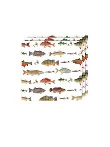 Fishing Theme Disposable Printed Paper Napkins, Outdoor Camping Picnic Party Table Decorations, Birthday Gathering Atmosphere Dinner Napkin - multicolor - View 6