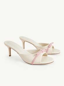 CUCCOO CHICEST Ladies Small Round Toe Thin Heel Elegant High Heel Sandals - Apricot - View 1