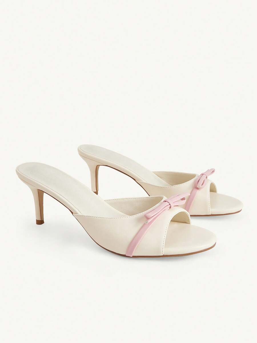 CUCCOO CHICEST Ladies Small Round Toe Thin Heel Elegant High Heel Sandals - Apricot - View 1