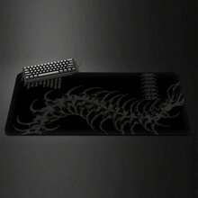 1pc Dark Gothic Centipede Gaming Mouse Pad - Large Non-Slip Rubber Desk Mat With Ribbed Design, Durable Polyester Surface, Suitable For Office And Gaming, Ideal Gift For Men And Women, Desktop Mouse Pad - multicolor - View 2