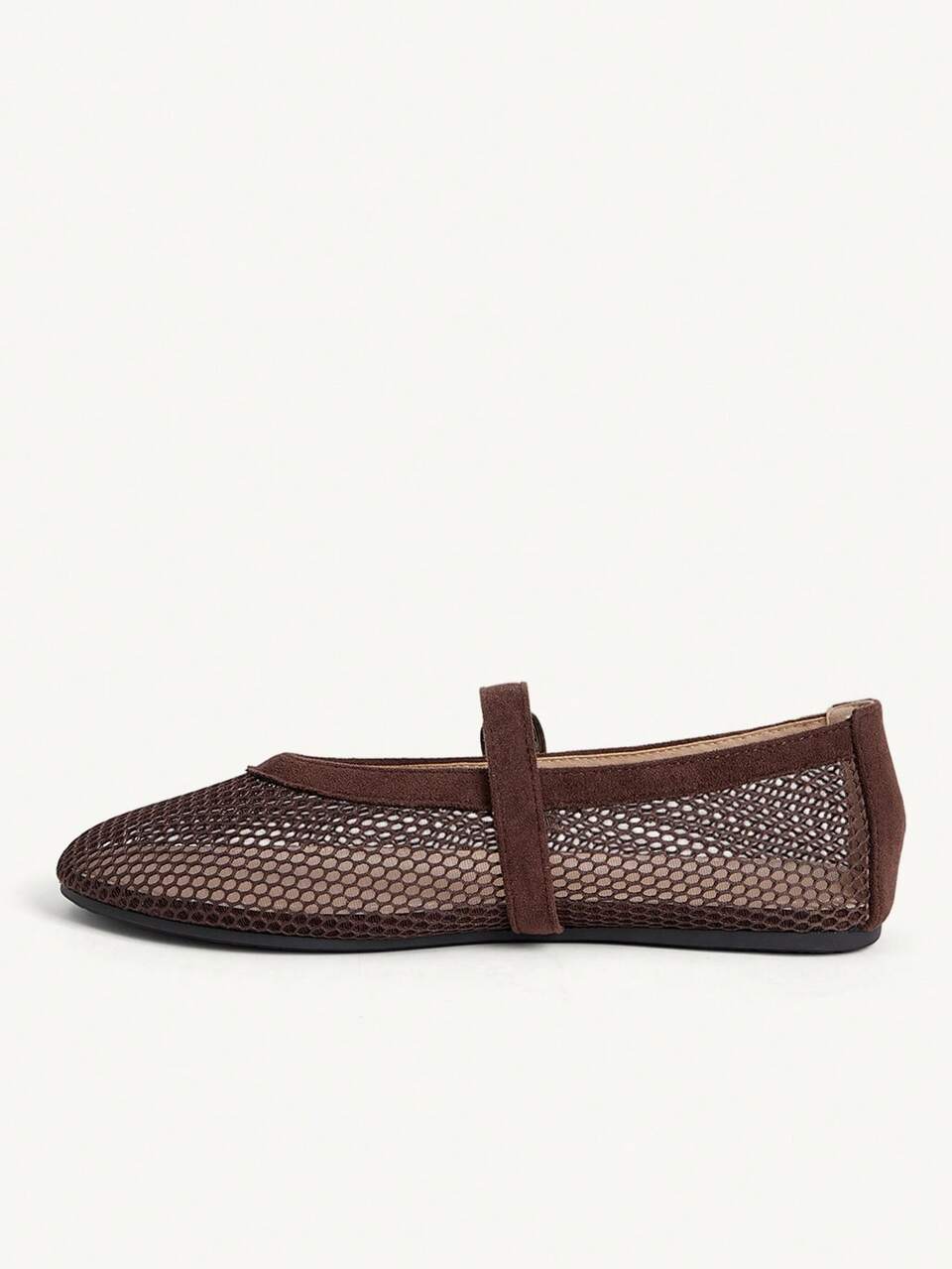 CUCCOO CHICEST Classic Simple Women's Mesh Belt Women's Shoes 2026 Summer Breathable Elegant Dating French Shoes Gentle Round Toe Mary Jane Shoes