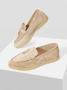 MOTF WOMEN CASUAL SLIP-ON FLAT ATHLETIC SNEAKERS PINK SPRING SHOES SPRING BREAK EASTER VALENTINE'S DAY SPRING SHOES FALL SHOES - Light apricot.. - View 9