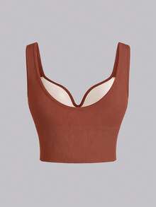 SHEIN Velisys 2件組女款純色休閒日常運動內衣 - 彩色 - 查看 7