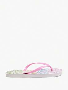 Grefit Leopard Print Flip-Flops, Summer Vacation Beach Triangle Shoes, Comfortable Slippers For Home Wear - iridescent - View 14