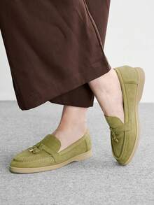CUCCOO BIZCHIC Scarpe da donna casual, semplici e comode, con copertura del piede portatile, adatte per l'ufficio e il pendolarismo, scarpe basse - Verde chiaro, - Visualizzare 4