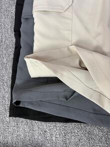 Manfinity Dauomo 3pcs/Set Plus Size Men's Solid Color Casual Loose Shorts With Pockets, Sweatpants - Multicolor - View 7