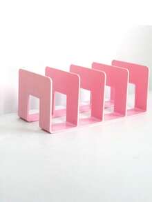 Four-Piece Acrylic Large-Capacity Bookshelf Set, Multi-Functional Bookshelves, Portable Bookshelves, Drop-Proof Bookshelves, Book Clips, Bookshelves, Bookends, File Organizers, Beautiful And Elegant Bookshelves, Independent Shelves, Large Opening Design, Sturdy And Durable, Can Be Used As Bookshelves, Storage Racks, Organizers, And Display Racks. Suitable For Bedrooms, Living Rooms, Dormitories, Desks, Stationery And File Storage. - Multicolor - View 6