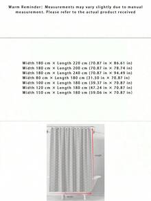 簡約灰色純色加厚浴室淋浴簾，防水防霉，適用於廁所隔斷/窗戶裝飾，居家浴室裝飾，夏季浴室配件 - 灰色 - 查看 3