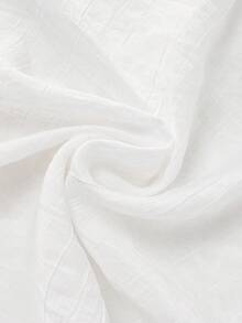 SHEIN Franclia 新款優雅蕾絲拼接二合一女款襯衫 - 白色 - 查看 3