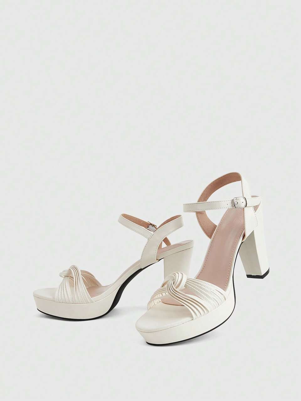 CUCCOO LuxiPop Women Shoes Spring Summer New Sexy Kink Button Heel Open-Toed High Heels, Fried Street Nightclub Wind Catwalk Party Dating