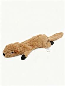 1pc Funny Simulated Animal No Stuffing Dog Toy With Squeakers Durable Stuffingless Plush Squeaky Dog Crinkle Squeak Pet Chew Toys For Small Medium Large Dog Pets Supplies - Multicolor - View 10